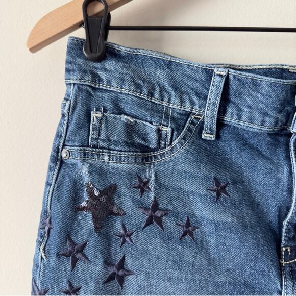 Pilcro and the Letterpress Anthropologie Sequin Embroidered Star-Patterned Jeans - Picture 3 of 16